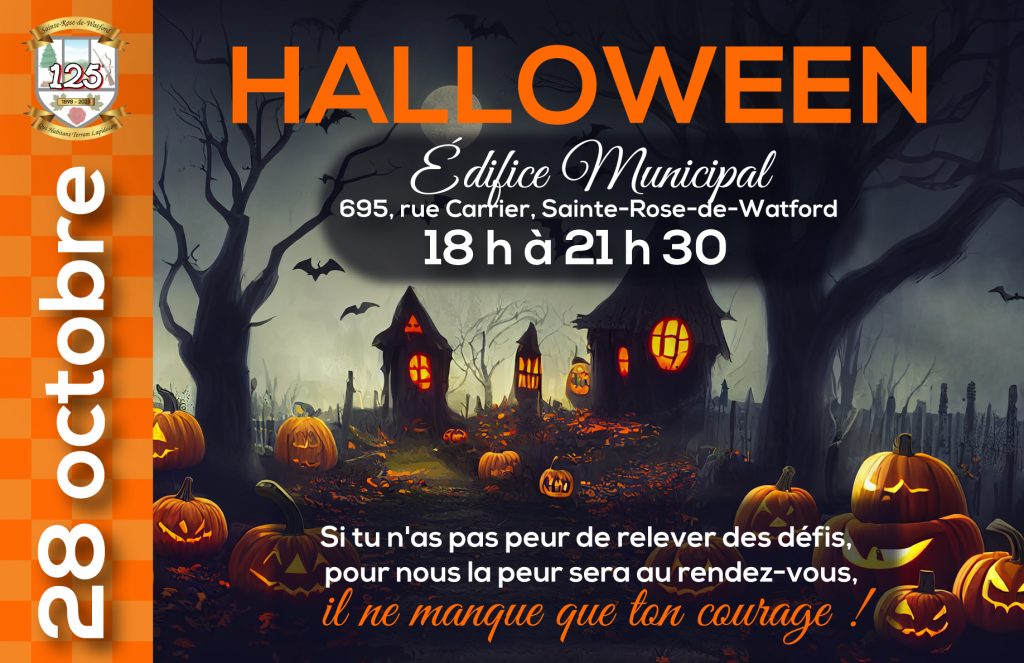 Activité d’Halloween municipalité de SainteRosedeWatford Etchemins